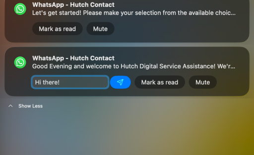 Reply to notifications